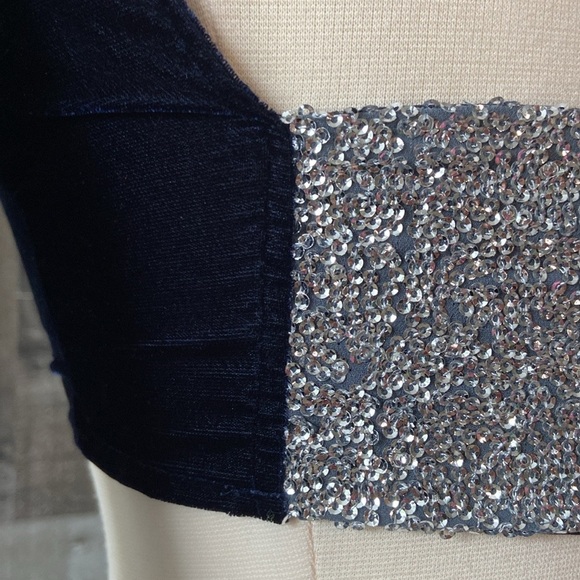 NWT! PrettyLittleThing sequin velvet shrug size 4 elegant glam cocktail party - Picture 8 of 14